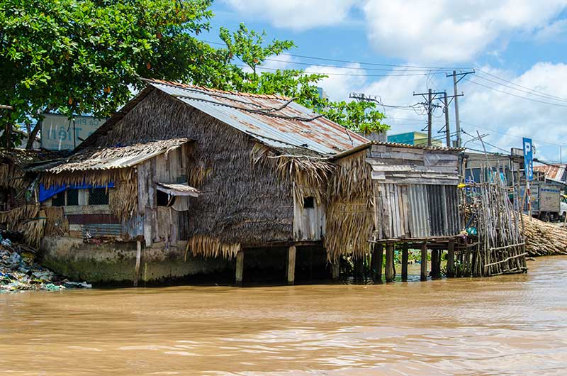 56 - Vietnam - delta del Mekong - casas